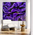 Violet on black, 160 x 130 cm