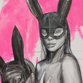 Bunny girls, 150 x 140 cm