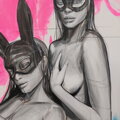 Bunny girls, 150 x 140 cm