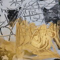 Golden expression, 110 x 90 cm