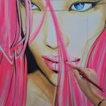 Quantum leap girl , 100 x 120 cm / special print /