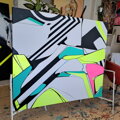 Geometric neon, 150 x 130 cm 