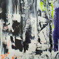 Mystic black&white, 150 x 120 cm