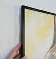 Čierny hliníkový rám  91 x 61 cm + rámovanie