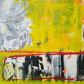 Yellow & red, 150 x 120 cm