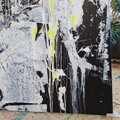 White on black, 140 x 160 cm