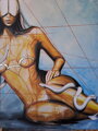 White snake wisdom, 100 x 90 cm / s pozlacovaním /