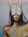 White snake wisdom, 100 x 90 cm / s pozlacovaním /