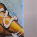 White snake wisdom, 100 x 90 cm / s pozlacovaním /
