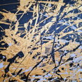 Gold on black, 120 x 150 cm