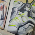 Sunbathing duo, 91 x 61 cm