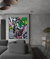 Color on black, 150 x 130 cm