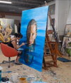 Depths of lake / Mirror game 200 x 150 cm