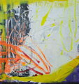 Yellow & red, 150 x 120 cm