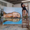 Mirror game, 160  x 180 cm