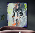 Mystic black&white, 150 x 120 cm