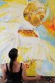 Held by light, 165 x 125 cm