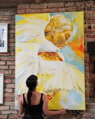 Held by light, 165 x 125 cm