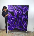 Violet slow motion, 150 x 120 cm