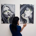 Lost in dreams + , 70 x 50 cm