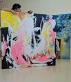 Black & bloom , 150 x 160 cm