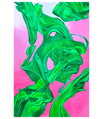 Pink green motion, 90 x 60 cm