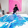 Slow wave, 175 x 220 cm