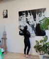 White motion, 140 x 160 cm 