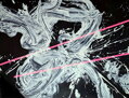 White on black, 150 X 200 cm