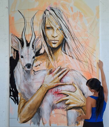 Love,beauty & blood, 240 x 170 cm