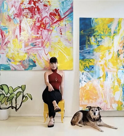 Positive explosion, 140 x 160 cm
