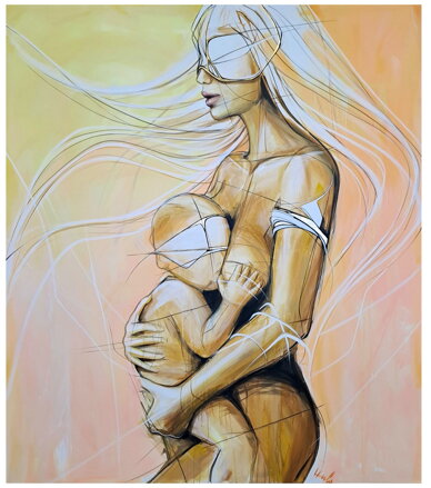 Mother_soft  / special print / 120 x 110 cm