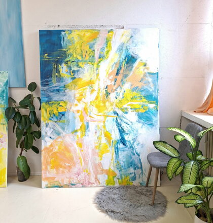 Spring mood, 200 x 150 cm