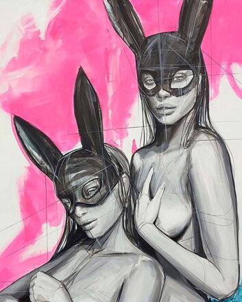 Bunny girls II., 120 X 90 cm