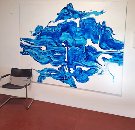 Slow wave, 175 x 220 cm