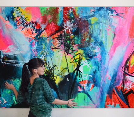 Todays good mood, 150 cm x 200 cm