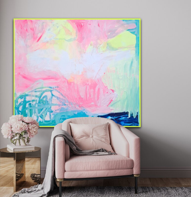 Soft pink, 120 x 140 cm
