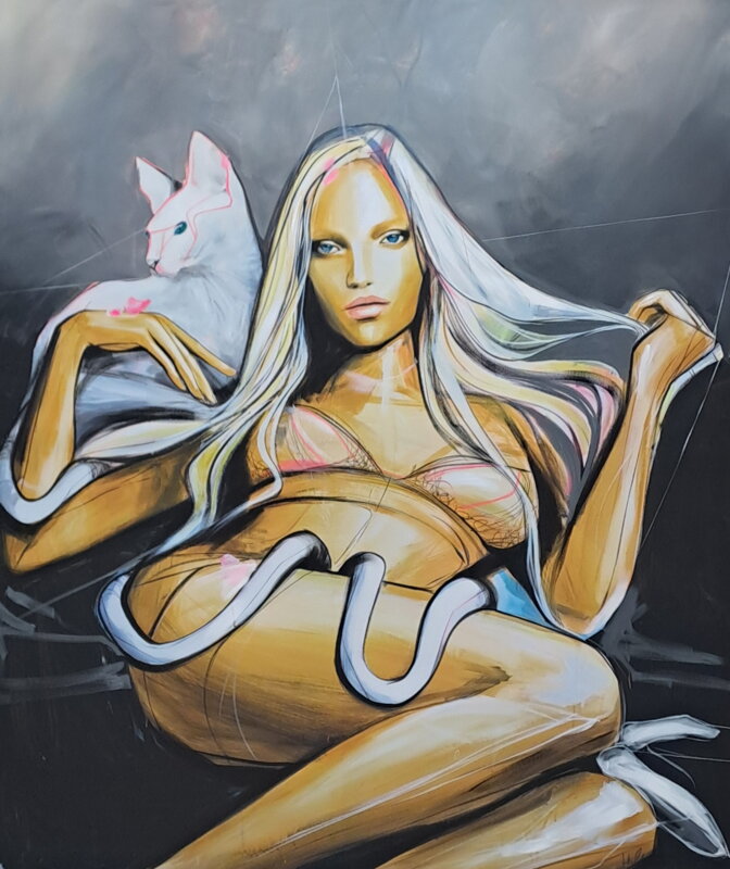 Light in darkness, 190 x 140 cm