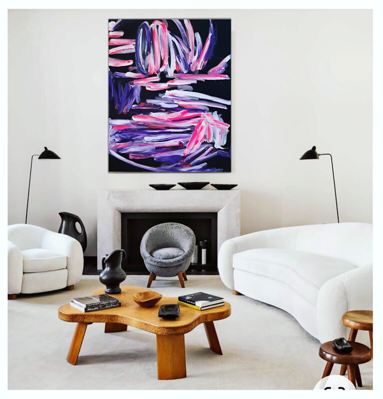 Happy strokes, 150 x 120 cm