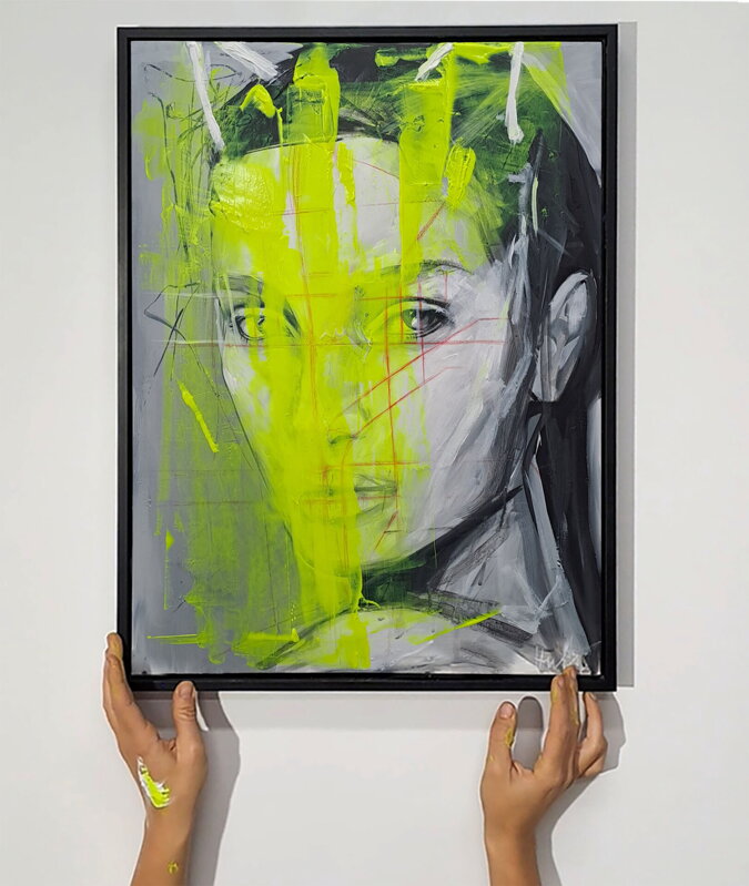 Neon vision II., 60 x 45 cm